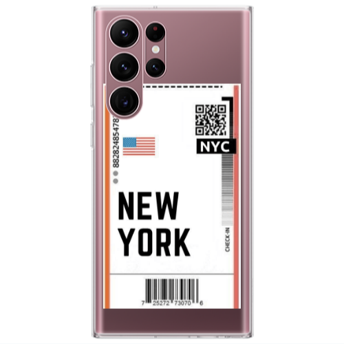 Samsung S22 Ultra New York NYC Transparent Silicone TPU Θήκη