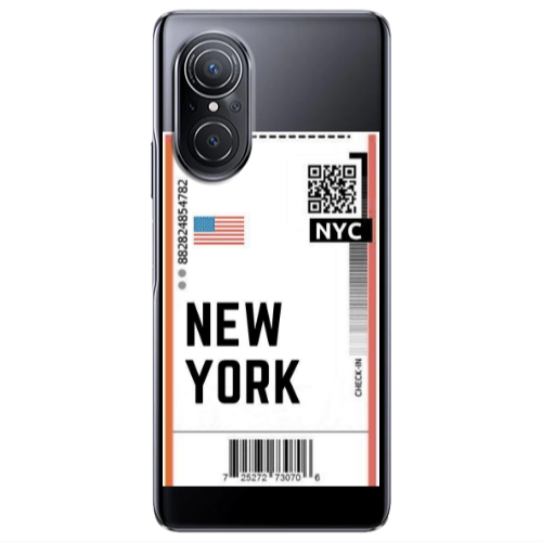 Huawei Nova 9 SE New York NYC Transparent Silicone TPU Θήκη