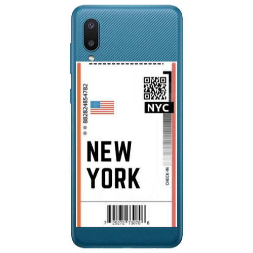 Samsung A02 New York NYC Transparent Silicone TPU Θήκη