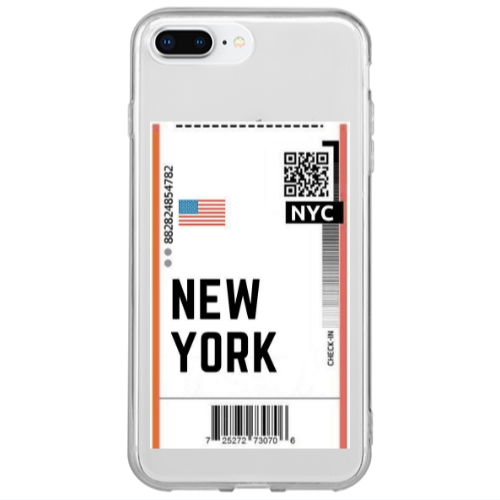 Apple iPhone 7 Plus New York NYC Transparent Silicone TPU Θήκη