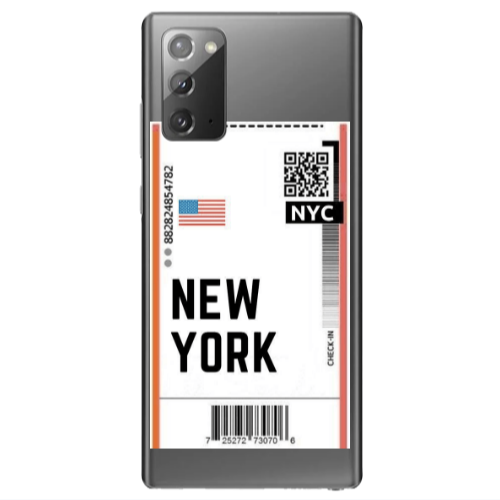 Samsung Note 20 New York NYC Transparent Silicone TPU Θήκη