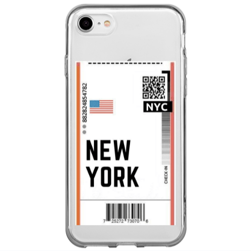 Apple iPhone SE 2020 New York NYC Transparent Silicone TPU Θήκη
