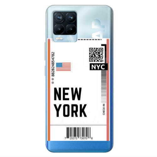 Realme 8 Pro New York NYC Transparent Silicone TPU Θήκη