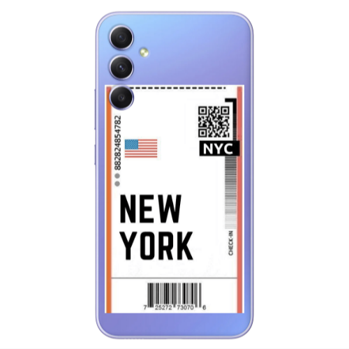 Samsung A34 New York NYC Transparent Silicone TPU Θήκη
