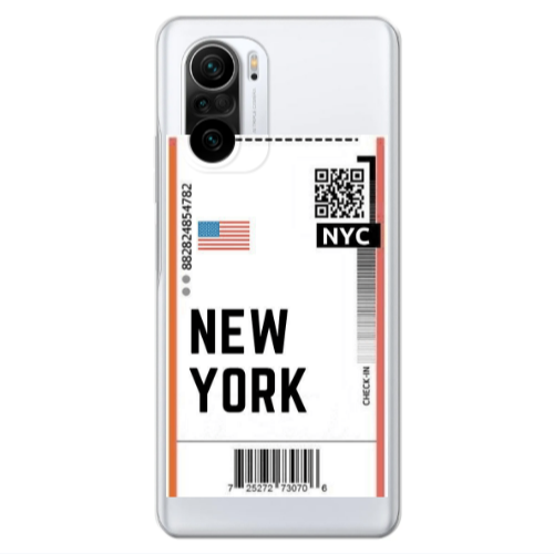 Xiaomi Poco F3 New York NYC Transparent Silicone TPU Θήκη