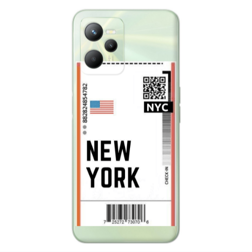 Realme C35 New York NYC Transparent Silicone TPU Θήκη
