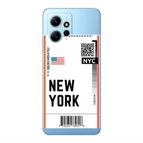 Xiaomi Redmi Note 12 4G New York NYC Transparent Silicone TPU Θήκη