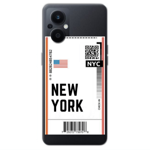 Oppo Reno 7 Lite New York NYC Transparent Silicone TPU Θήκη