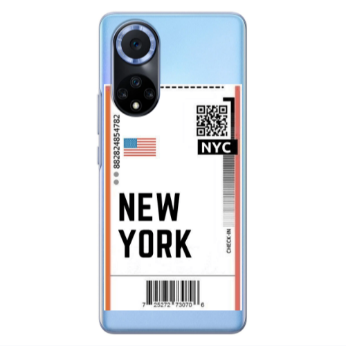 Huawei Nova 9 New York NYC Transparent Silicone TPU Θήκη