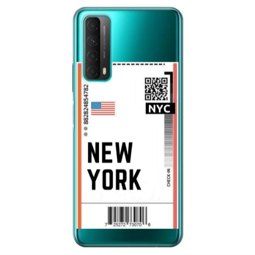 Huawei P Smart 2021 New York NYC Transparent Silicone TPU Θήκη