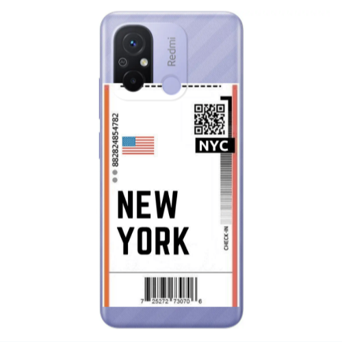 Xiaomi Redmi 12C New York NYC Transparent Silicone TPU Θήκη