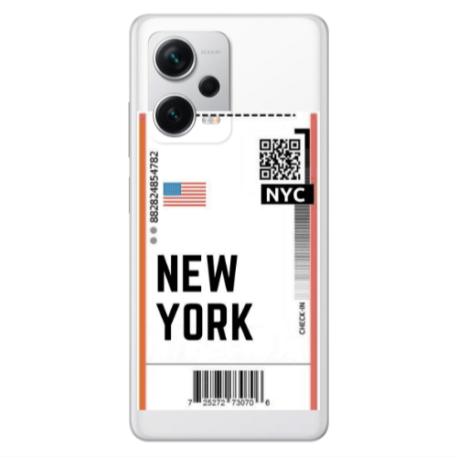 Xiaomi Redmi Note 12 5G New York NYC Transparent Silicone TPU Θήκη