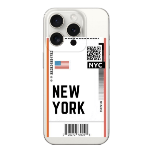 Apple iPhone 15 Pro New York NYC Transparent Silicone TPU Θήκη