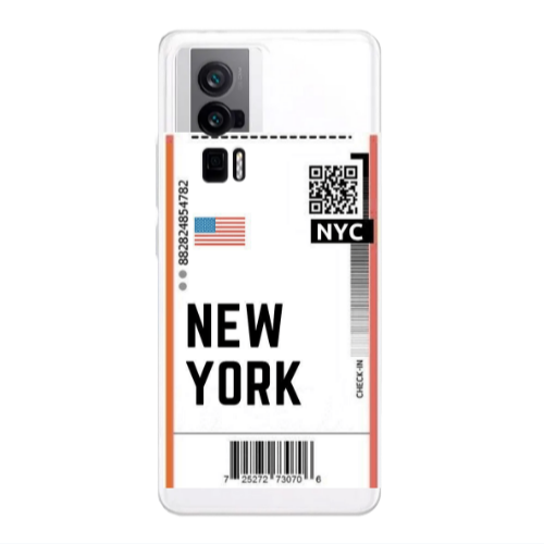 Xiaomi Poco F5 Pro New York NYC Transparent Silicone TPU Θήκη