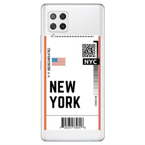 Samsung A42 5G New York NYC Transparent Silicone TPU Θήκη