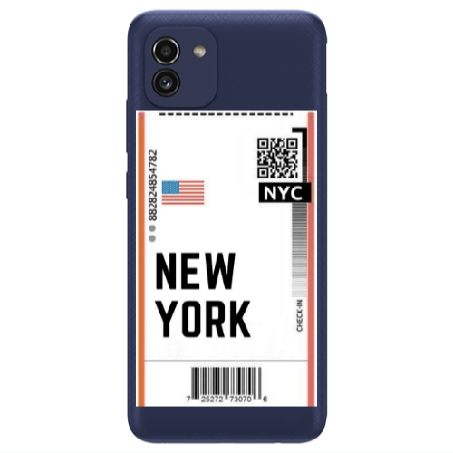 Samsung A03 New York NYC Transparent Silicone TPU Θήκη