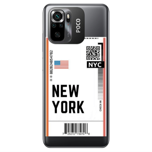 Xiaomi Poco M5 s New York NYC Transparent Silicone TPU Θήκη