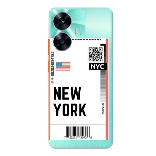 Realme C55 New York NYC Transparent Silicone TPU Θήκη