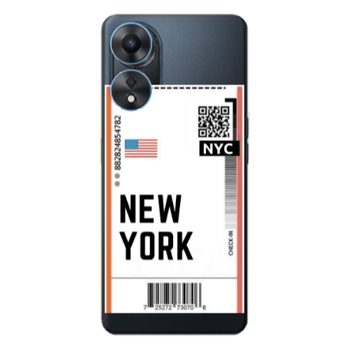 Oppo A 98 New York NYC Transparent Silicone TPU Θήκη