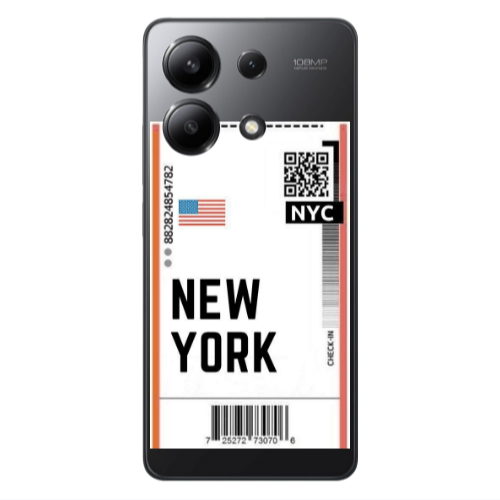 Xiaomi Redmi Note 13 4G New York NYC Transparent Silicone TPU Θήκη