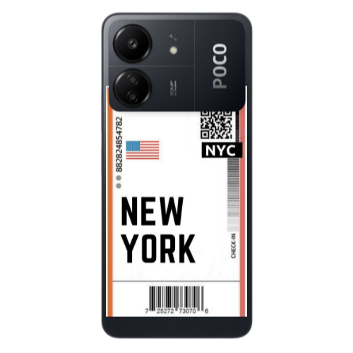 Xiaomi Poco C65 New York NYC Transparent Silicone TPU Θήκη