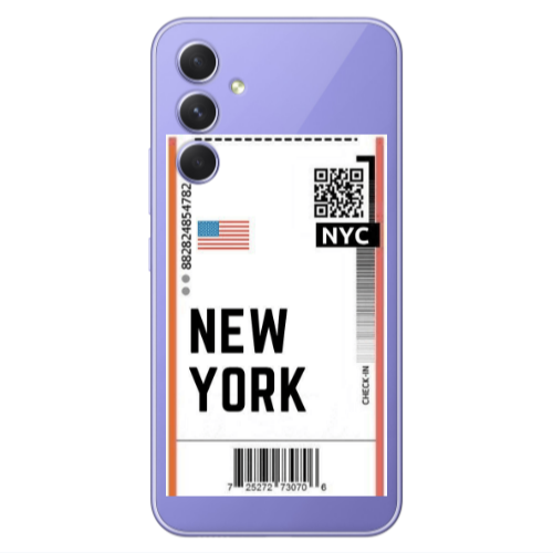 Samsung A55 New York NYC Transparent Silicone TPU Θήκη