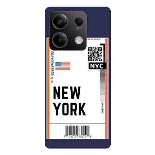 Xiaomi Redmi Note 13Pro 5G New York NYC Dark blue Colored Silicone TPU Θήκη
