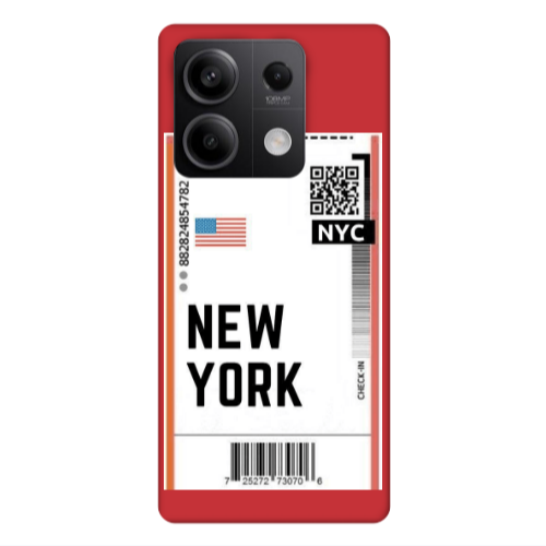 Xiaomi Redmi Note 13Pro 5G New York NYC Red Colored Silicone TPU Θήκη