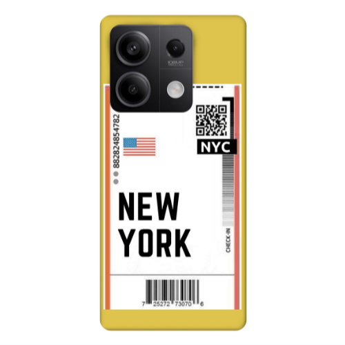Xiaomi Redmi Note 13Pro 5G New York NYC Yellow Colored Silicone TPU Θήκη