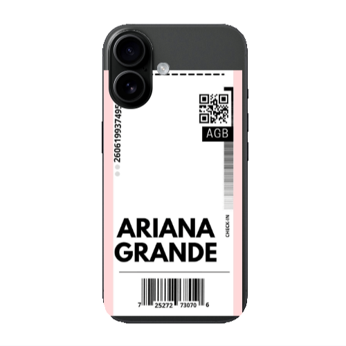 Apple Iphone 16 plus Ariana Grande AGB Transparent Silicone TPU Θήκη