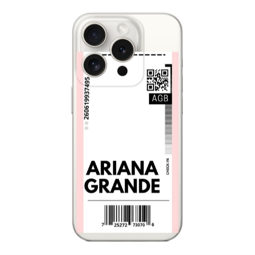 Apple Iphone 16 Pro Max Ariana Grande AGB Transparent Silicone TPU Θήκη