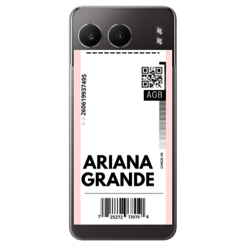 Oneplus Nord 4 Ariana Grande AGB Transparent Silicone TPU Θήκη