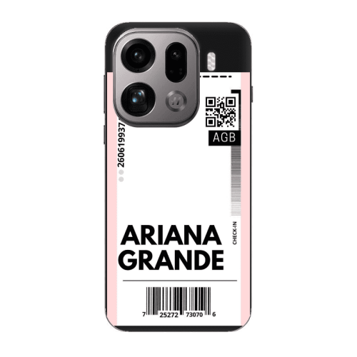 Oppo Find X9 Pro Ariana Grande AGB Black Colored Silicone TPU Θήκη