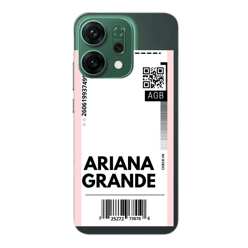Oppo RENO 14 Ariana Grande AGB Transparent Silicone TPU Θήκη