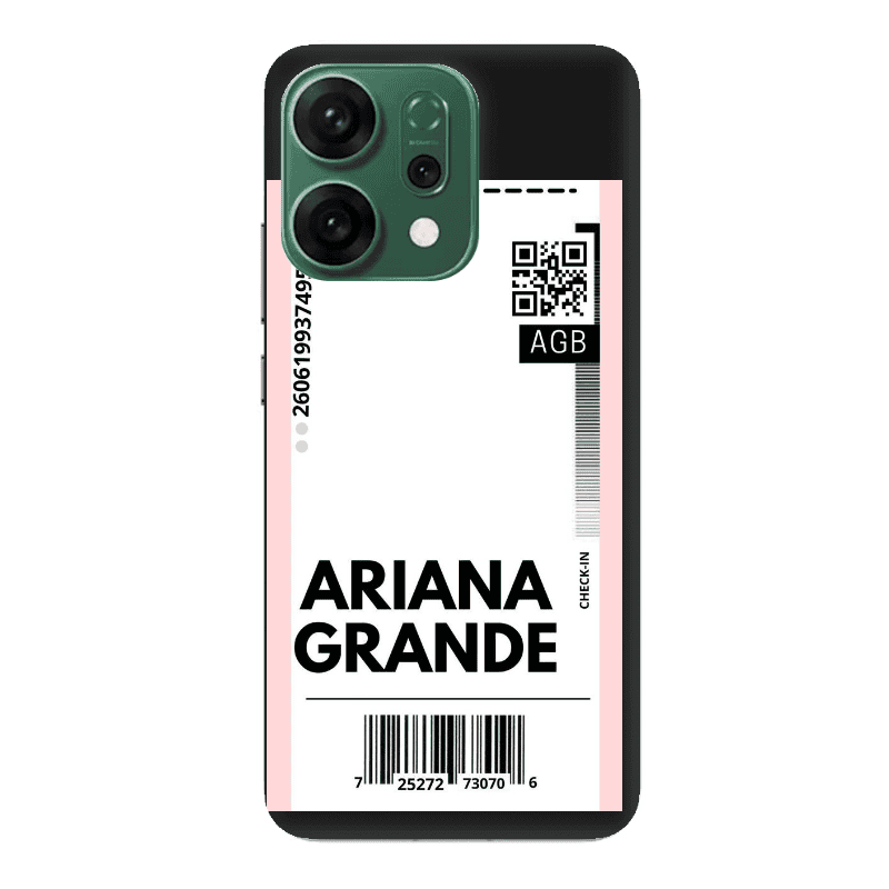 Oppo RENO 14 Ariana Grande AGB Black Colored Silicone TPU Θήκη