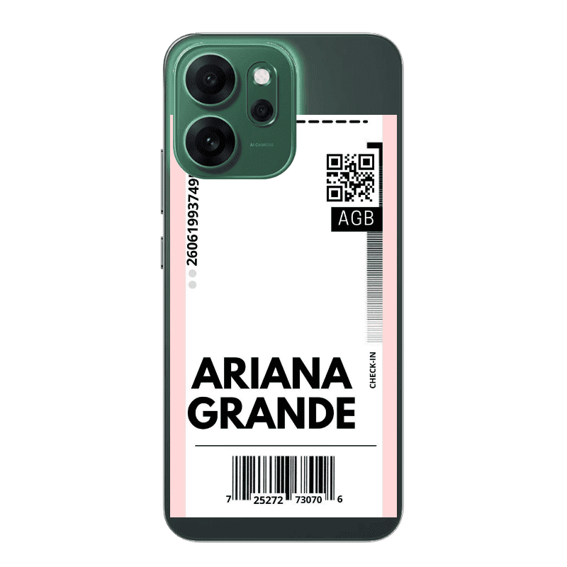 Oppo 14 F Ariana Grande AGB Transparent Silicone TPU Θήκη