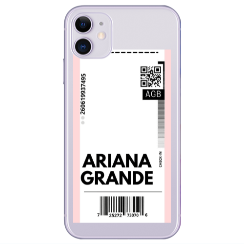 Apple iPhone 11  Ariana Grande AGB Transparent Silicone TPU Θήκη