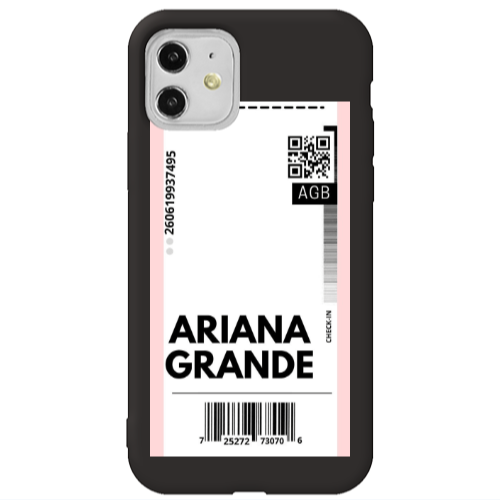 Apple iPhone 11  Ariana Grande AGB Black Colored Silicone TPU Θήκη
