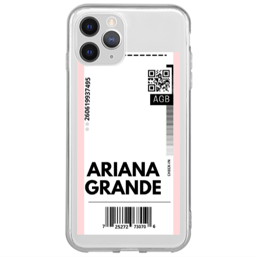 Apple iPhone 11 Pro Ariana Grande AGB Transparent Silicone TPU Θήκη