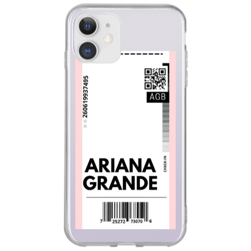 Apple iPhone 12 Ariana Grande AGB Transparent Silicone TPU Θήκη