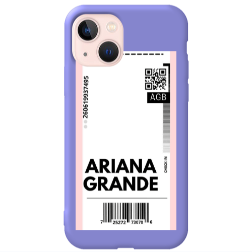Apple iPhone 13 Ariana Grande AGB Purple Colored Silicone TPU Θήκη