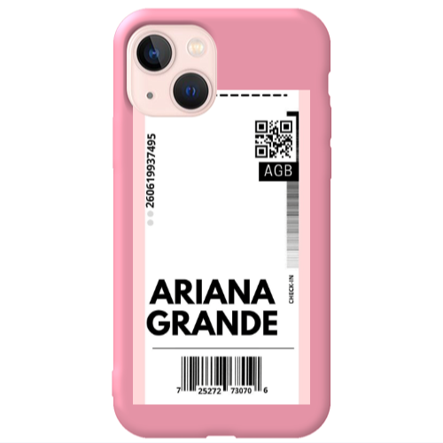 Apple iPhone 13 Ariana Grande AGB Pink Colored Silicone TPU Θήκη