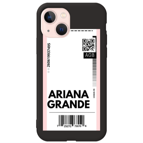 Apple iPhone 13 Ariana Grande AGB Black Colored Silicone TPU Θήκη