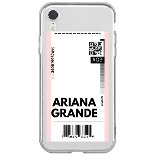 Apple iPhone Xr Ariana Grande AGB Transparent Silicone TPU Θήκη