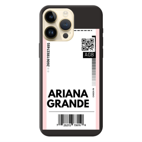 Apple iPhone 13 Pro Max Ariana Grande AGB Black Colored Silicone TPU Θήκη