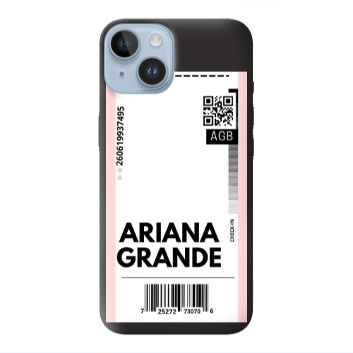Apple iPhone 14  Ariana Grande AGB Black Colored Silicone TPU Θήκη