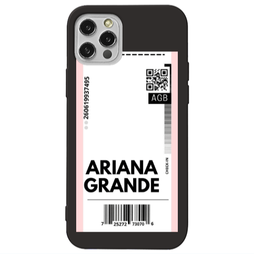 Apple iPhone 13 Pro Ariana Grande AGB Black Colored Silicone TPU Θήκη