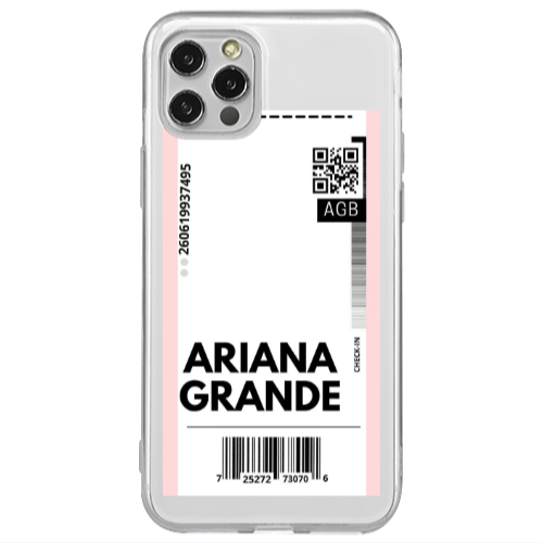 Apple iPhone 12 Pro Ariana Grande AGB Transparent Silicone TPU Θήκη