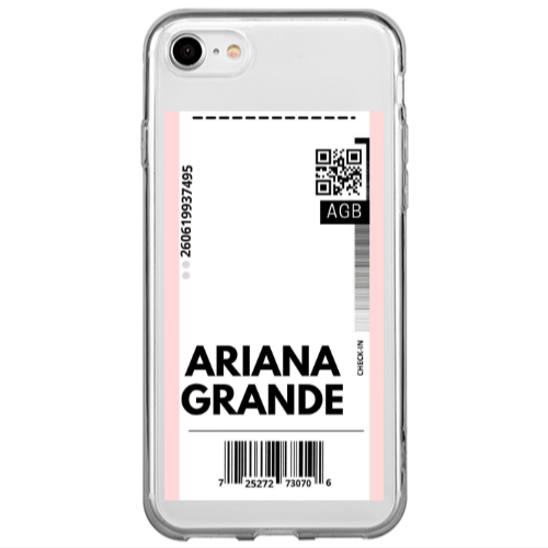Apple iPhone 7 Ariana Grande AGB Transparent Silicone TPU Θήκη