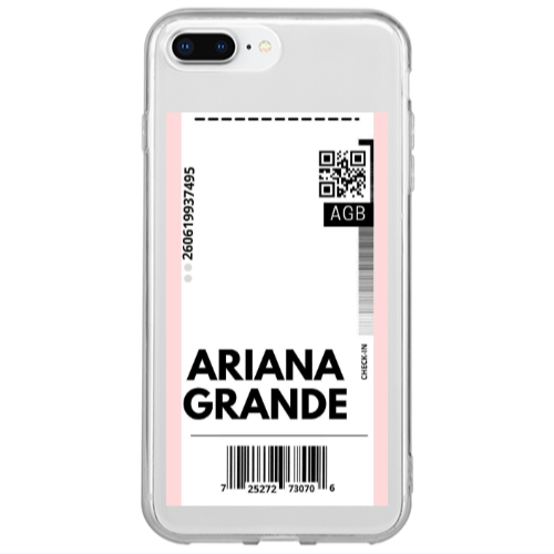 Apple iPhone 7 Plus Ariana Grande AGB Transparent Silicone TPU Θήκη